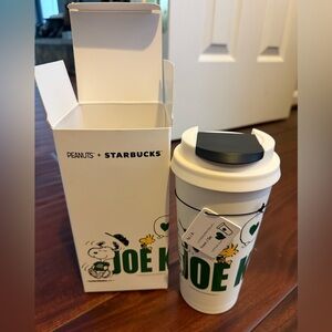 NWT 2025 Peanuts x Starbucks Joe Cool Tumbler